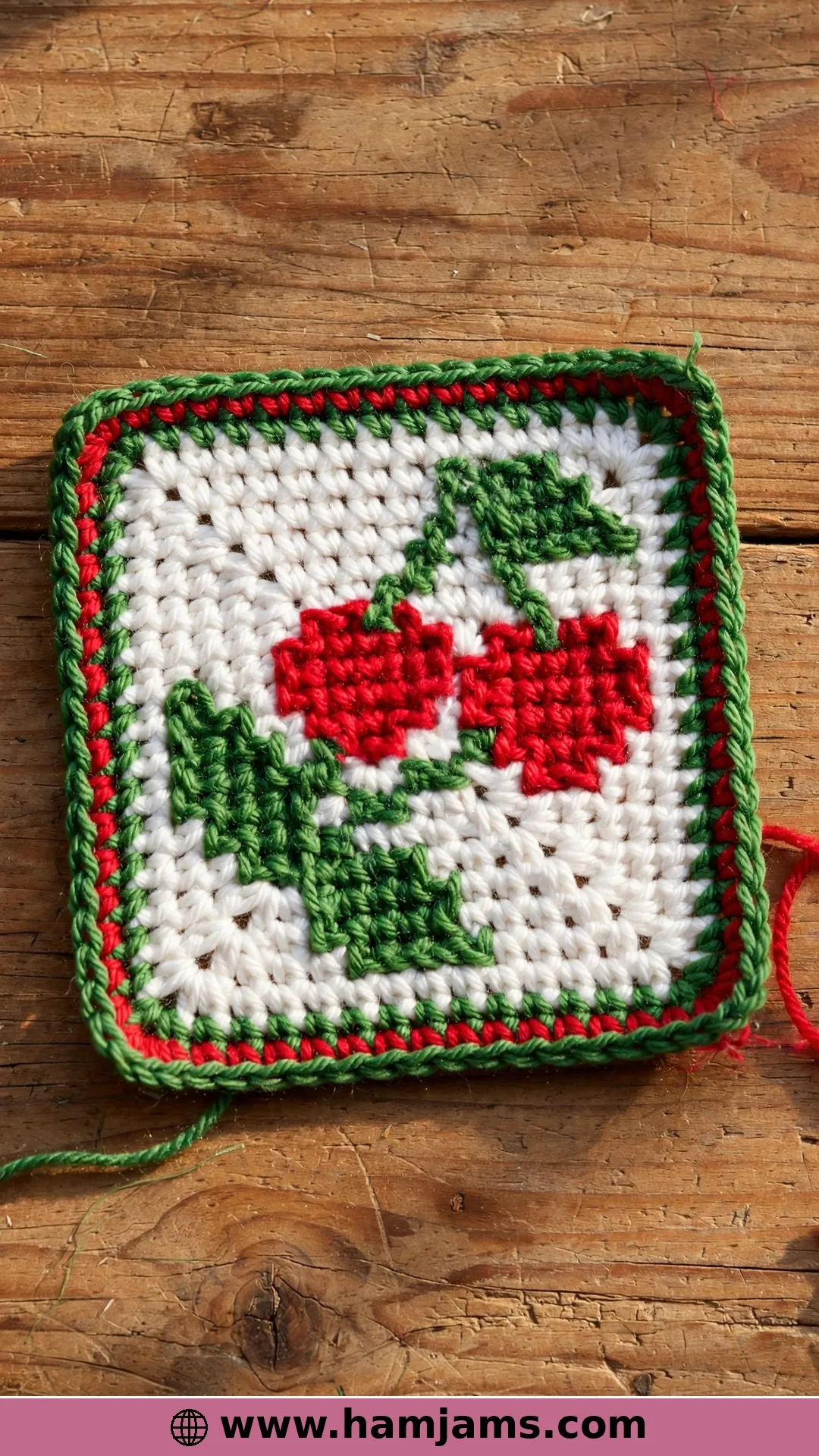 A Mini C2C Cherry Square
