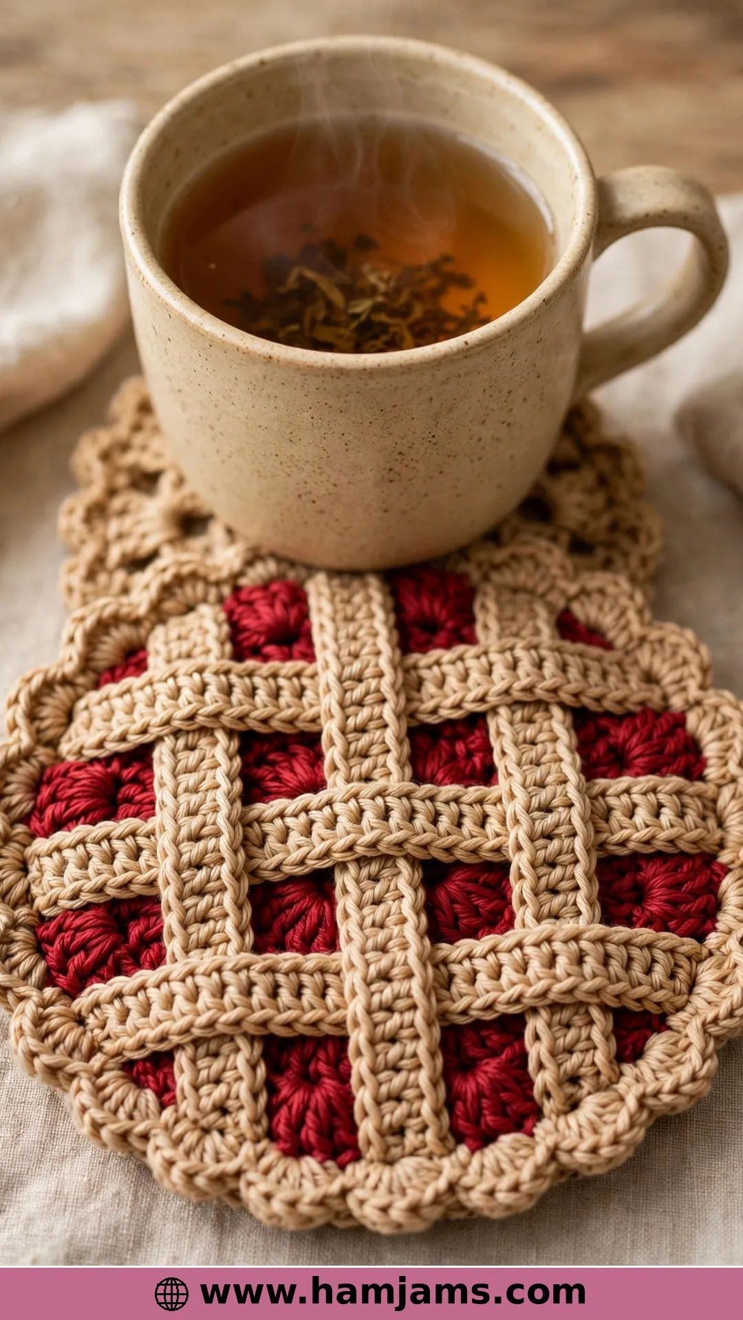 A Cherry Pie Coaster for the Kitchen
