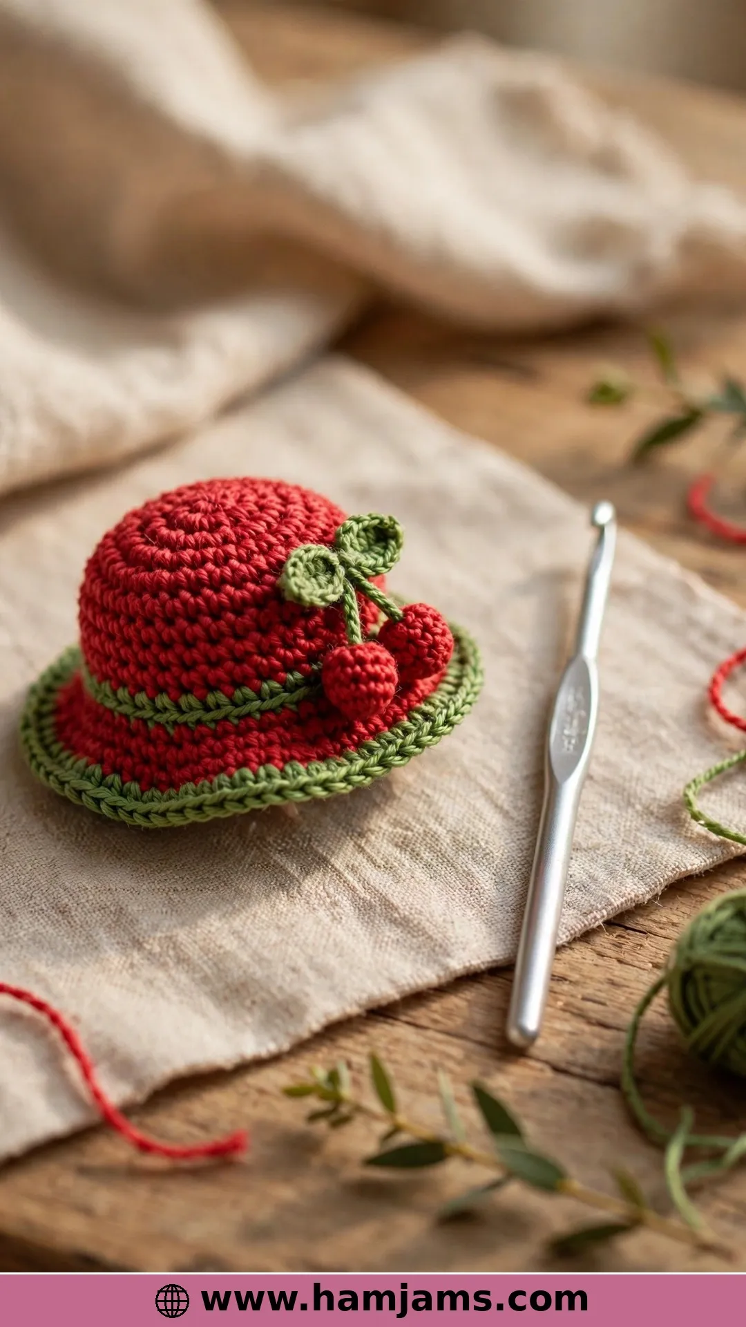 The Tiniest Cherry Hat