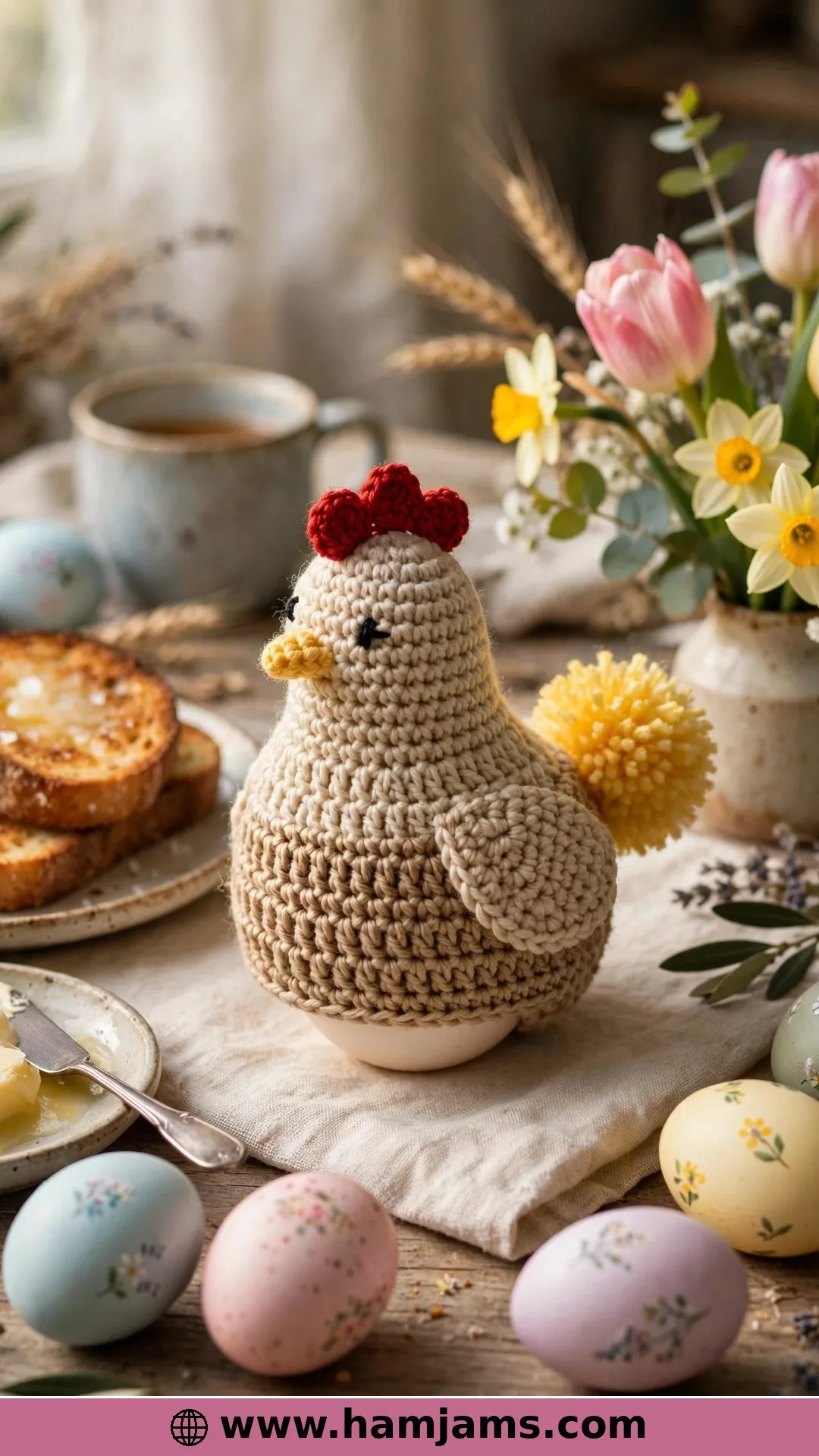 A Vintage-Style Chicken Egg Cozy