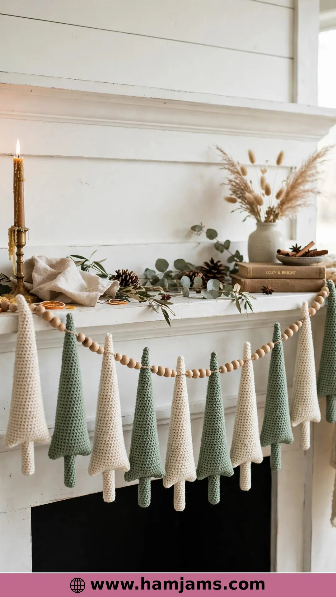 Skinny Stuffed Trees With a Rustic Finish
