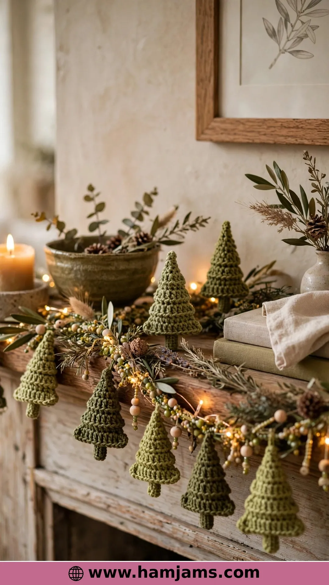 Mini Split-Stitch Trees, Rustic or Beaded