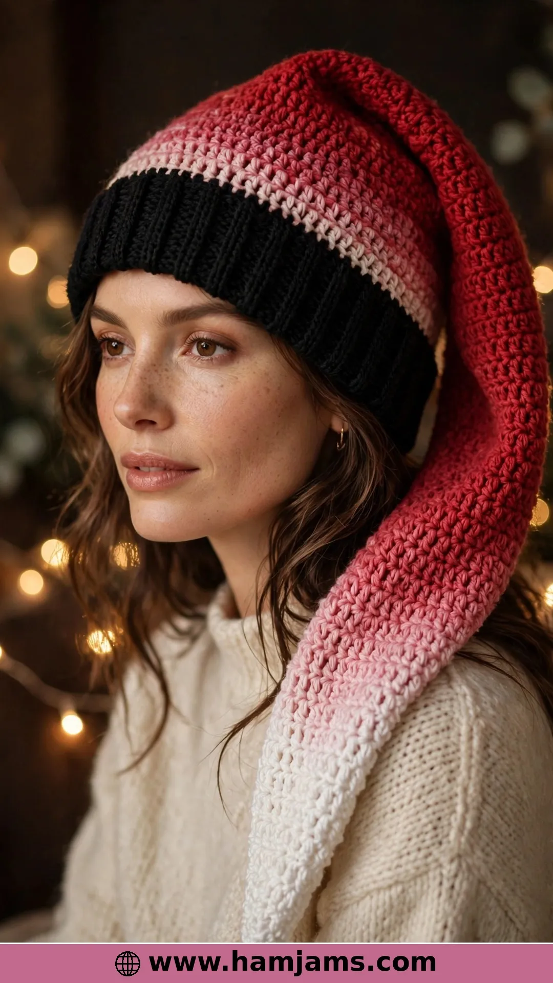 The Ombré Secret Santa Hat