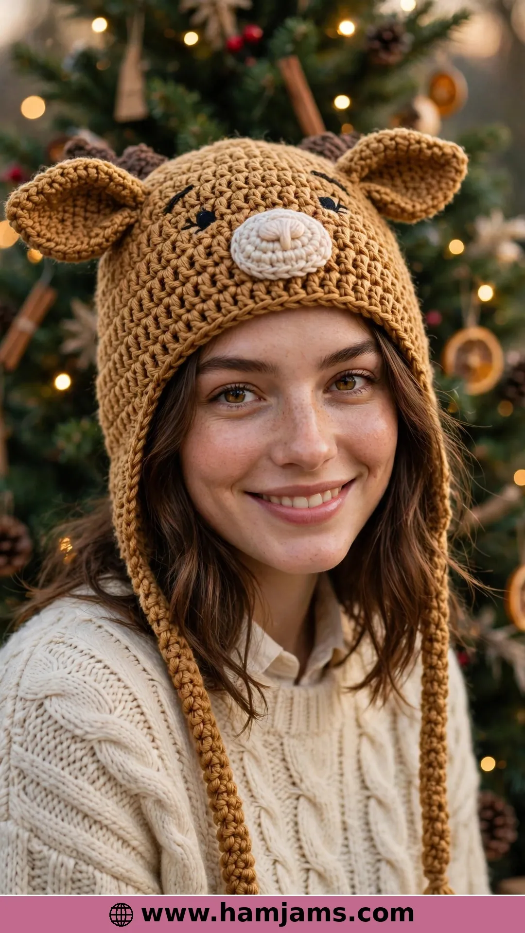 The Reindeer Hat With Moving Ears