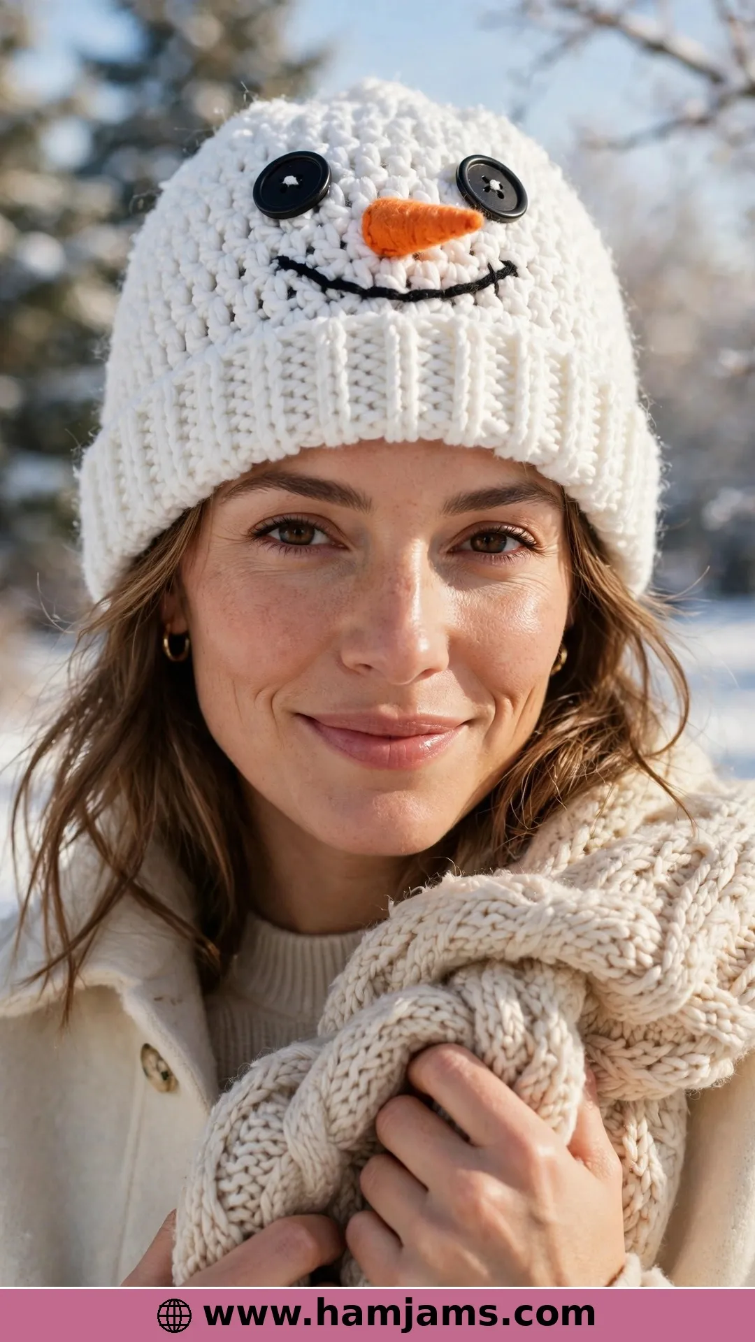 The Snowman Hat With a Ribbed Brim