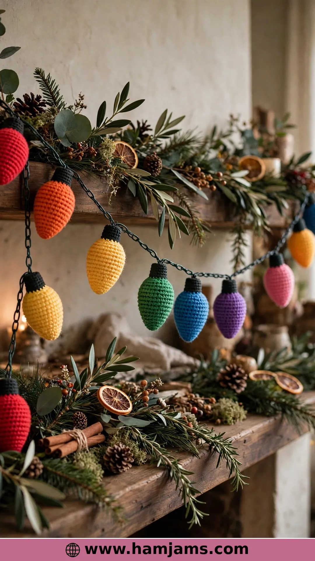 Classic Crochet Christmas Lights by Repeat Crafter Me