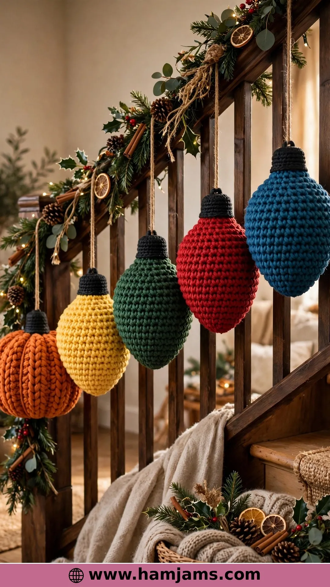 XL Crochet Christmas Lights by Repeat Crafter Me