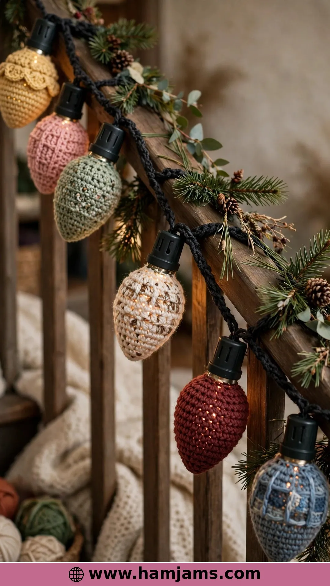 Scrap-Buster Holiday Light Garland by Carla D. T. Fisher