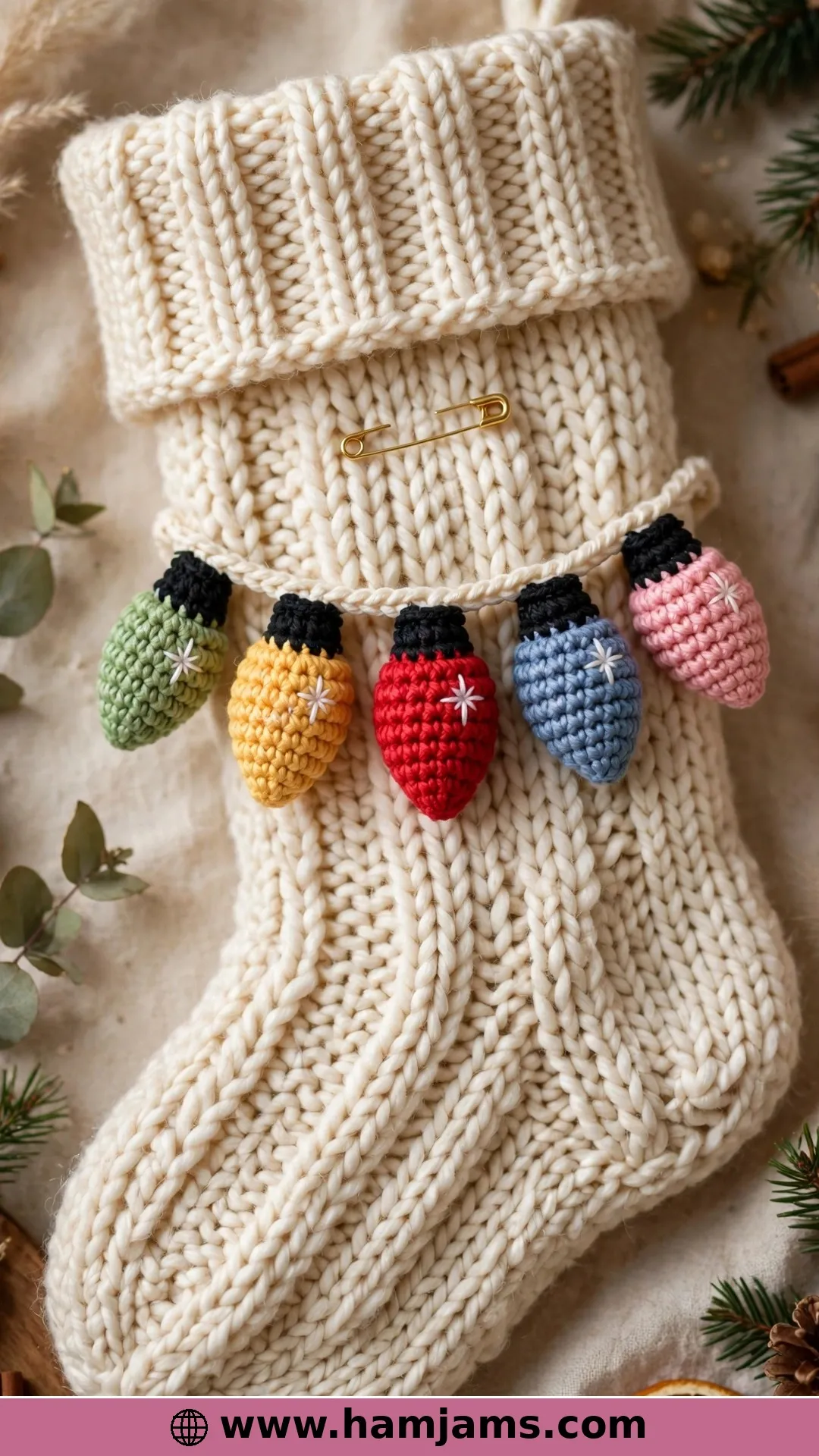 Christmas Lights Appliqué by Lovable Loops