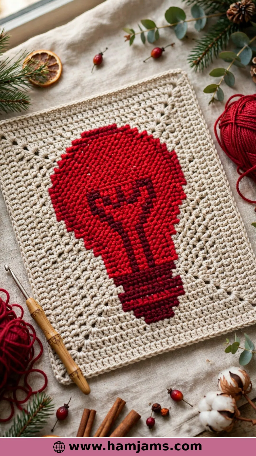 C2C Christmas Lightbulb Graph by Make and Do Crew
