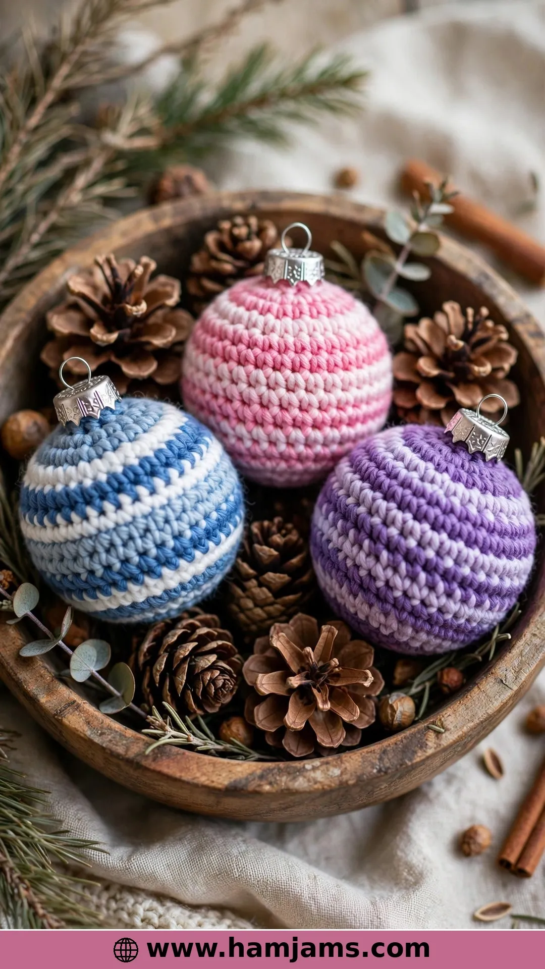 Soft Stuffed Baubles in Four Styles