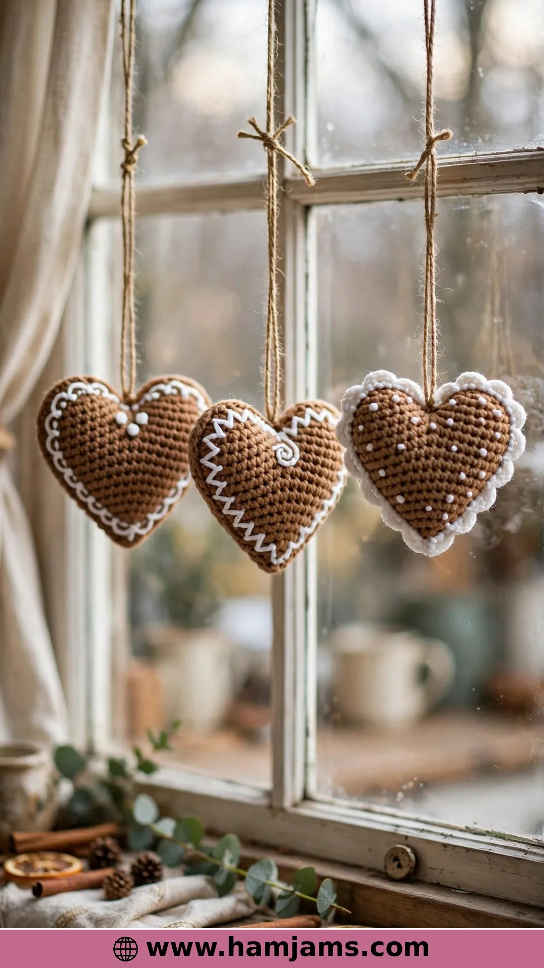 Gingerbread Hearts, Softly Stuffed