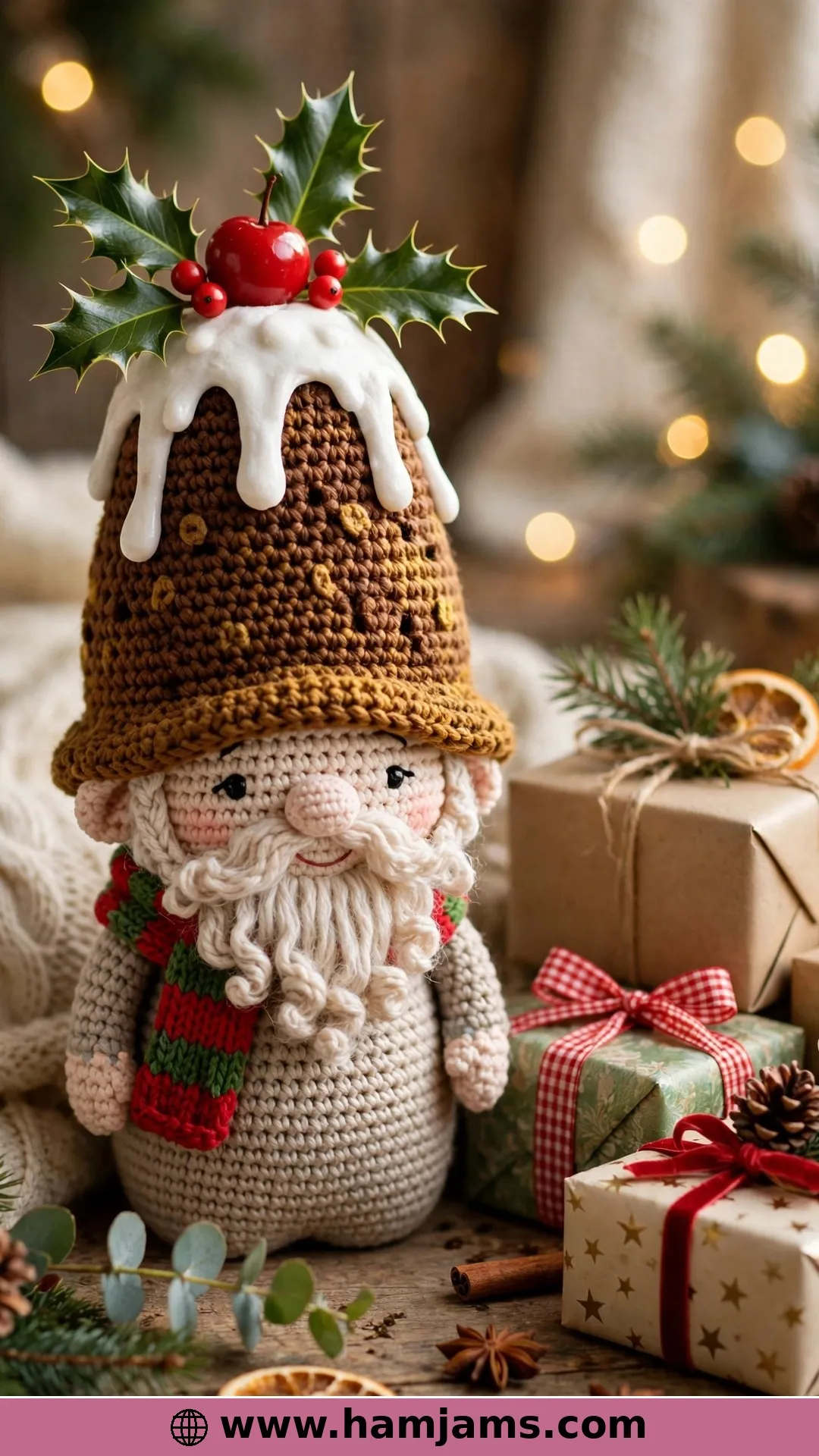 A Gnome Wearing a Pudding Hat