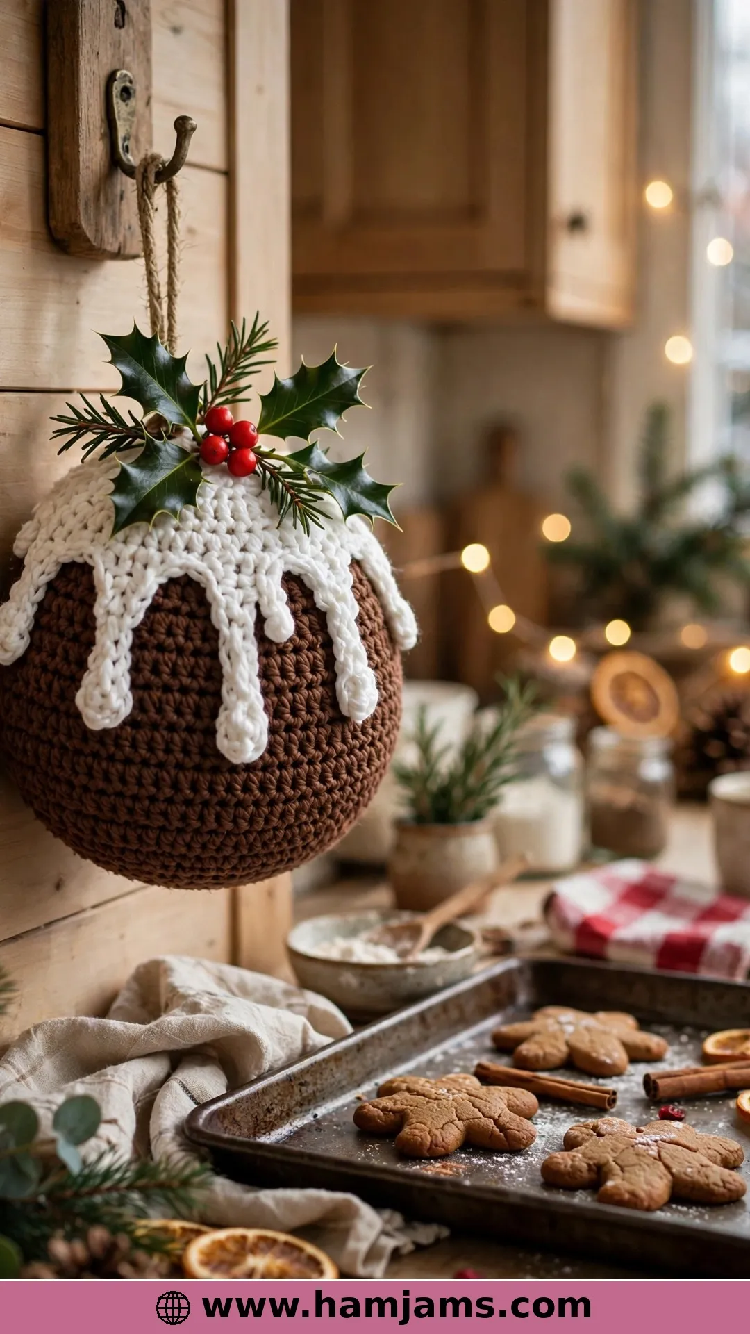 A Pudding Potholder for the Christmas Kitchen