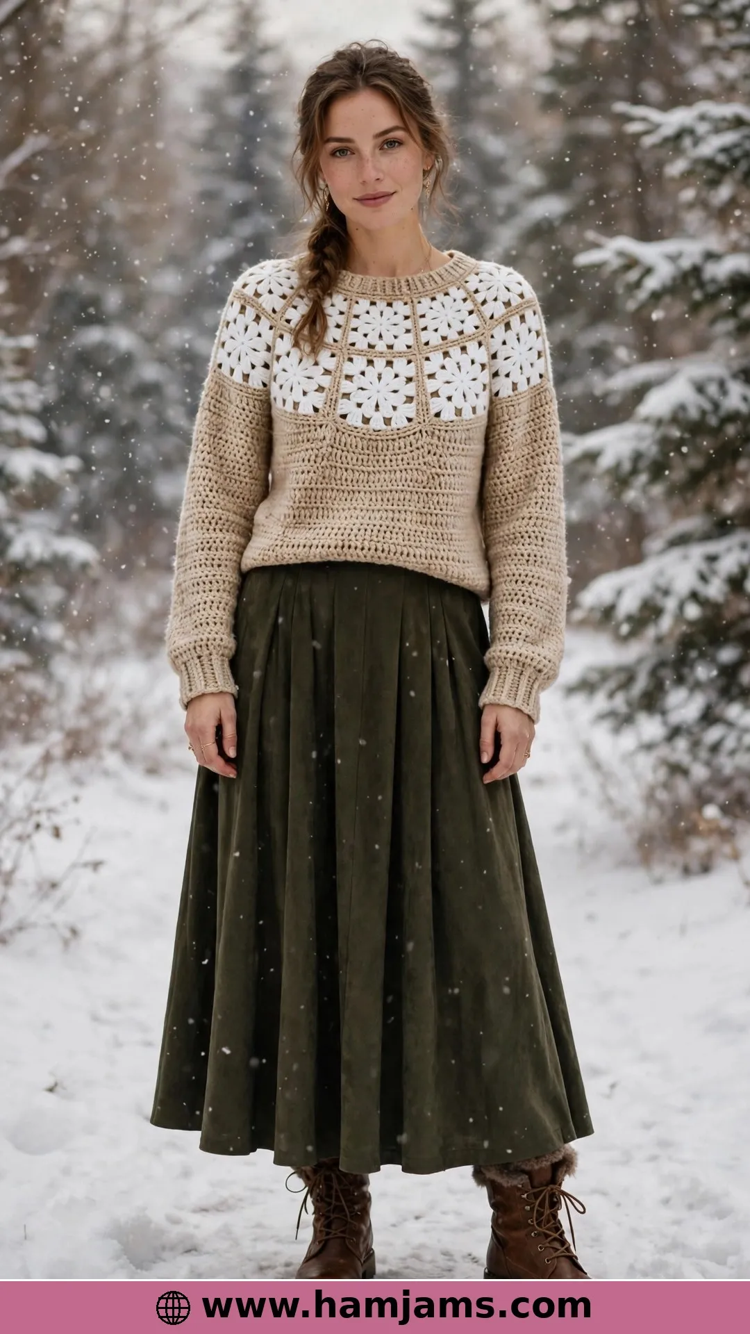 Snowflake Squares Around the Yoke