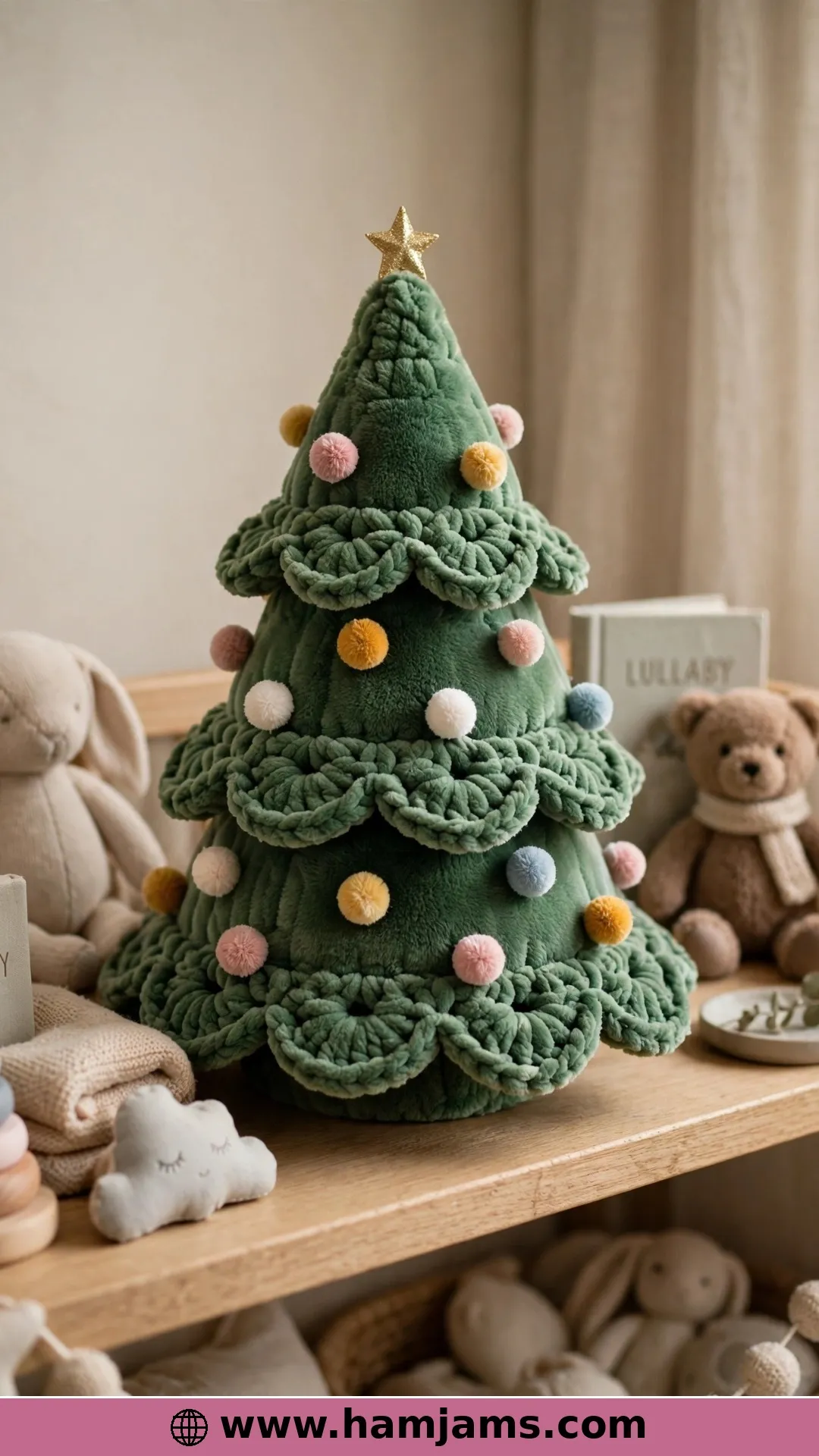 Soft Tiered Layers in Plush Yarn