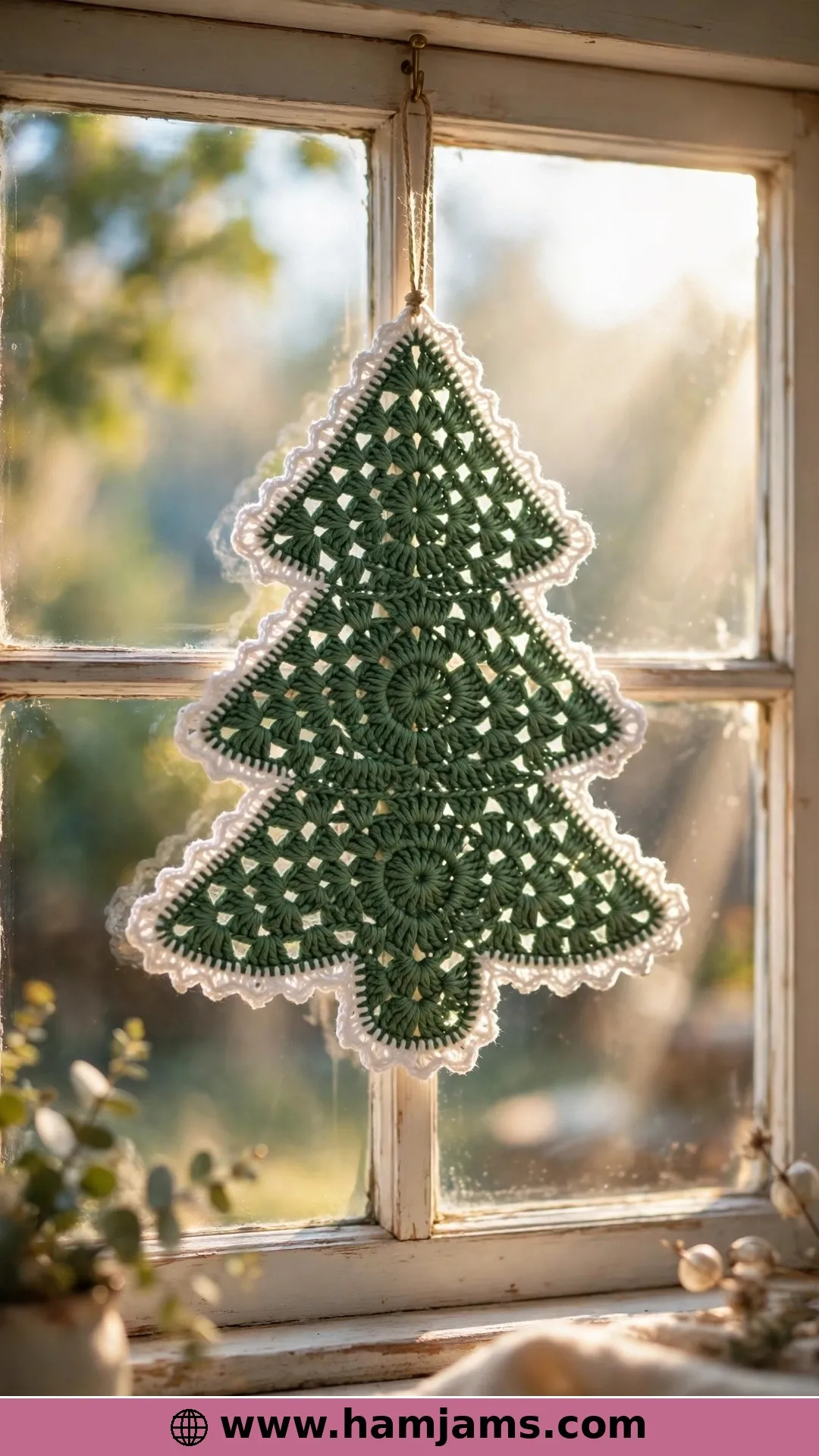 A Granny-Style Tree With a Picot Edge