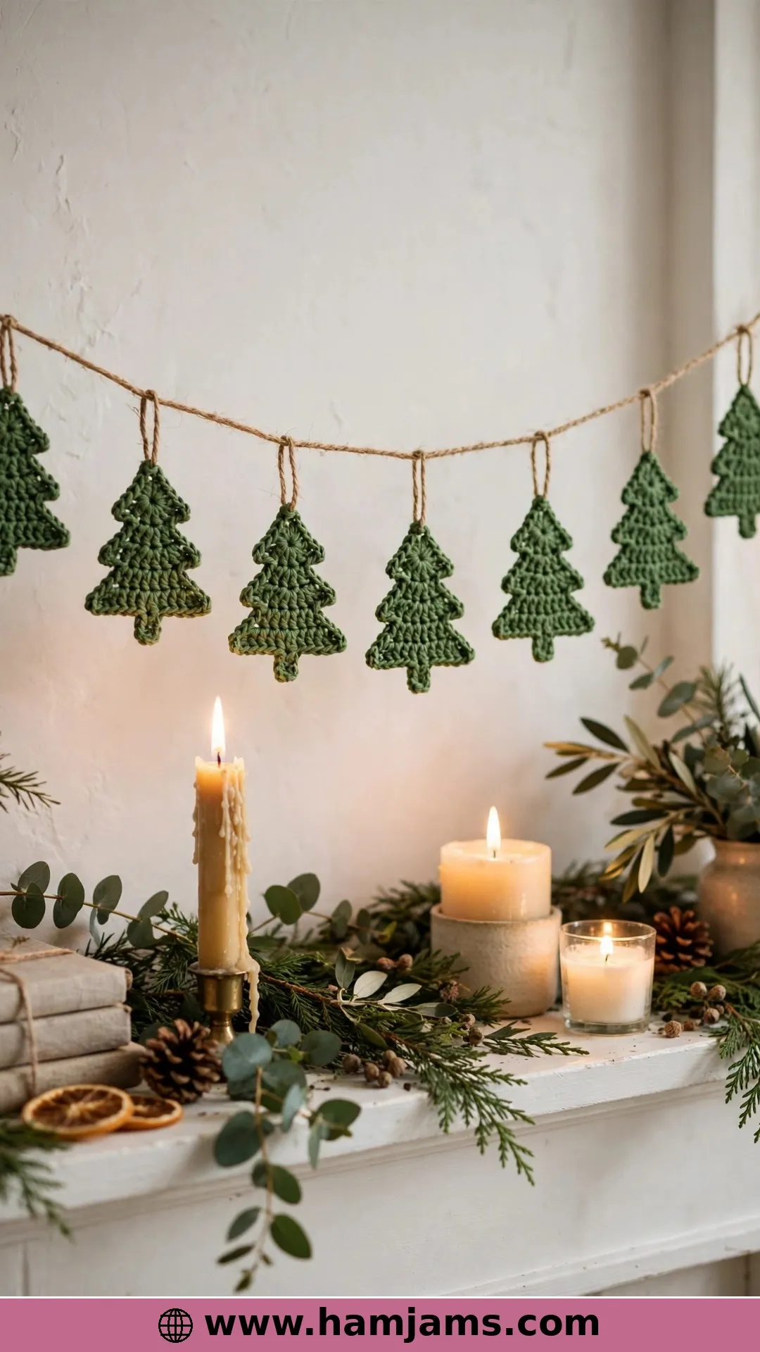A Garland of Little Trees on Twine