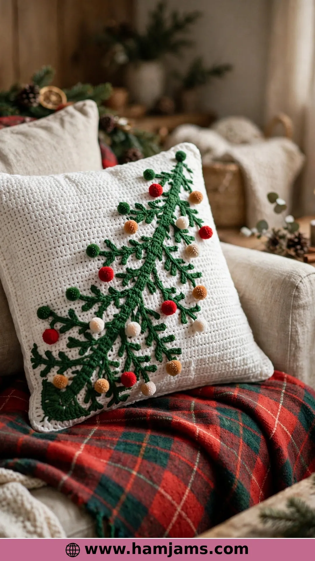The C2C Tree Pillow for the Sofa