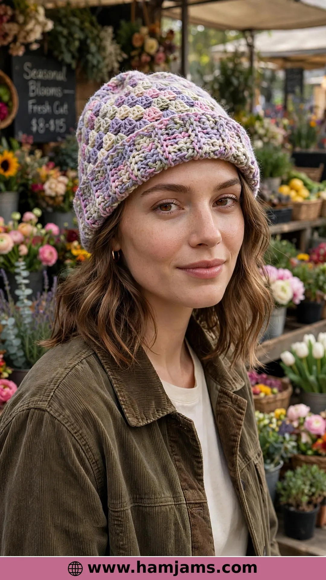 The Star-Stitch Beanie You Work Flat