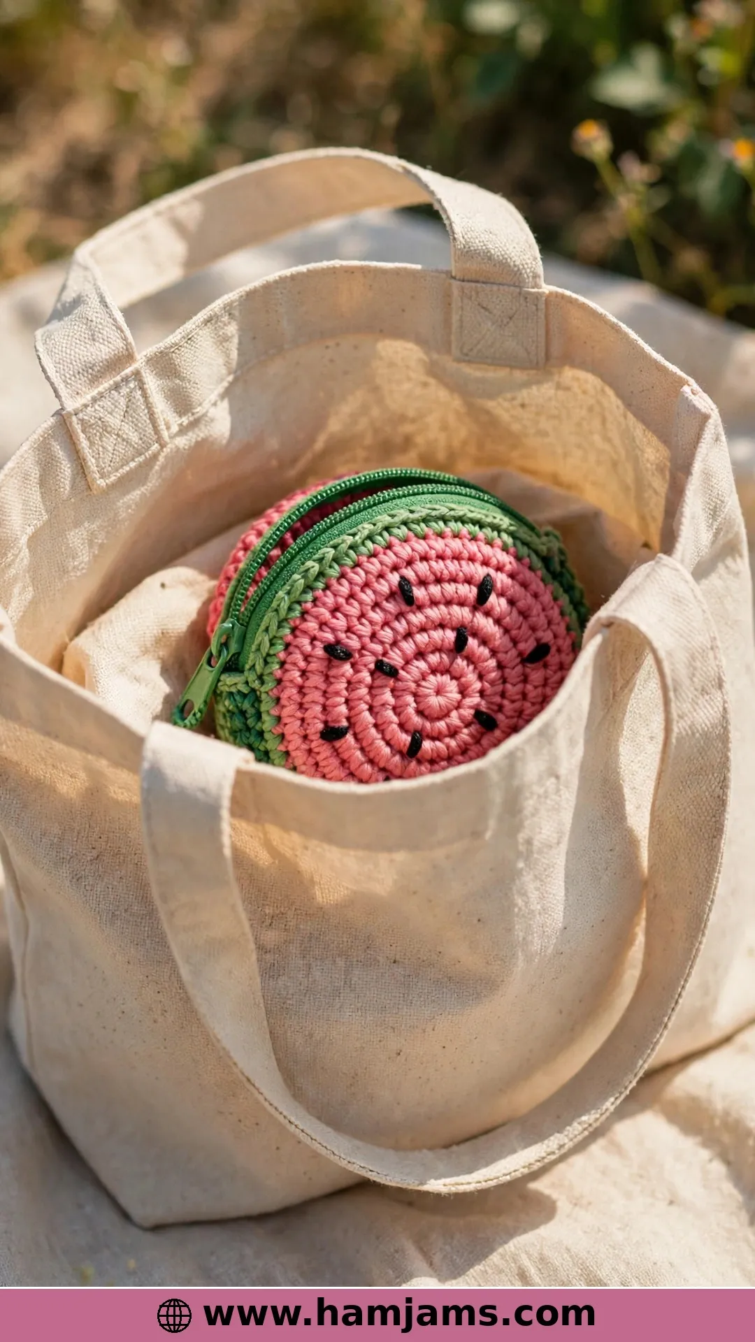 The Watermelon You Crochet Straight Into the Zip
