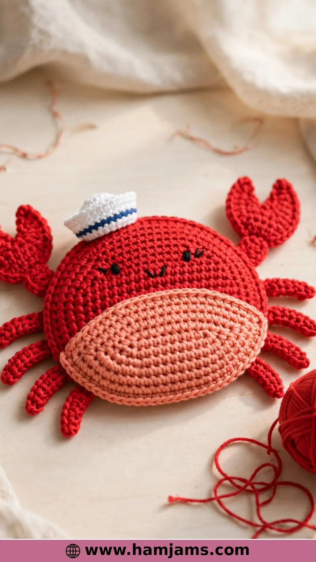 The Ragdoll Crab in a Sailor Hat