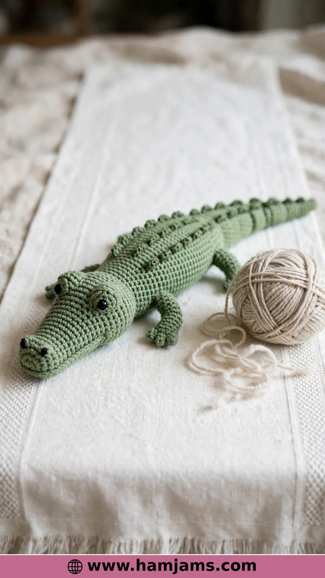 The Easy Lion Brand Crocodile, Three Inches by Eleven