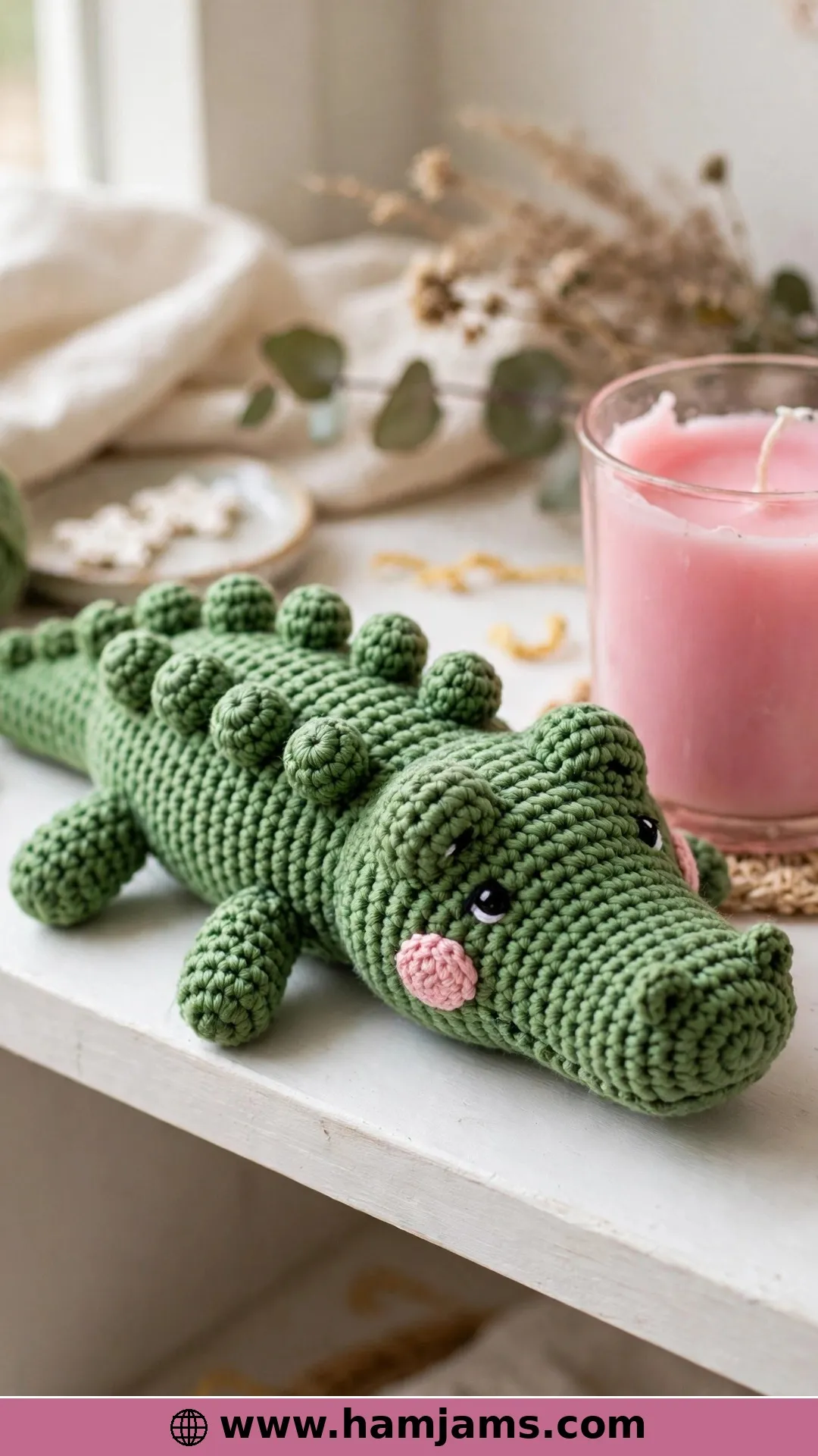 Bobble Scales and Pink Cheeks From Elisa's Crochet