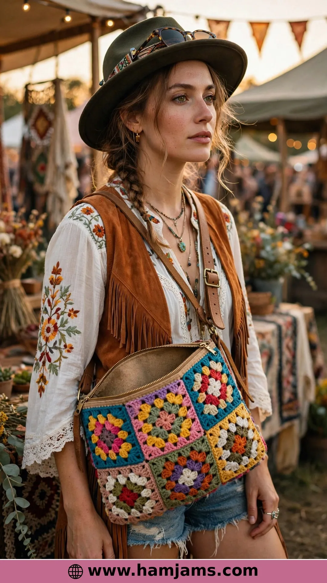 Granny Square Bum Bag