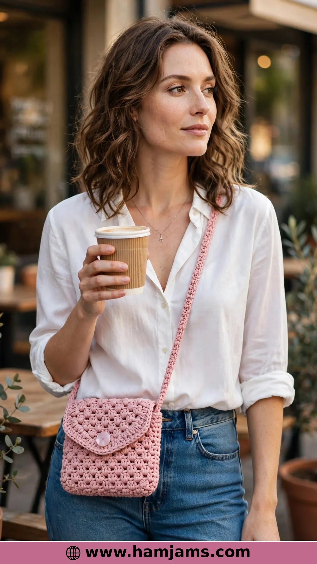 The Simple Cluster-Stitch Purse You Size Yourself