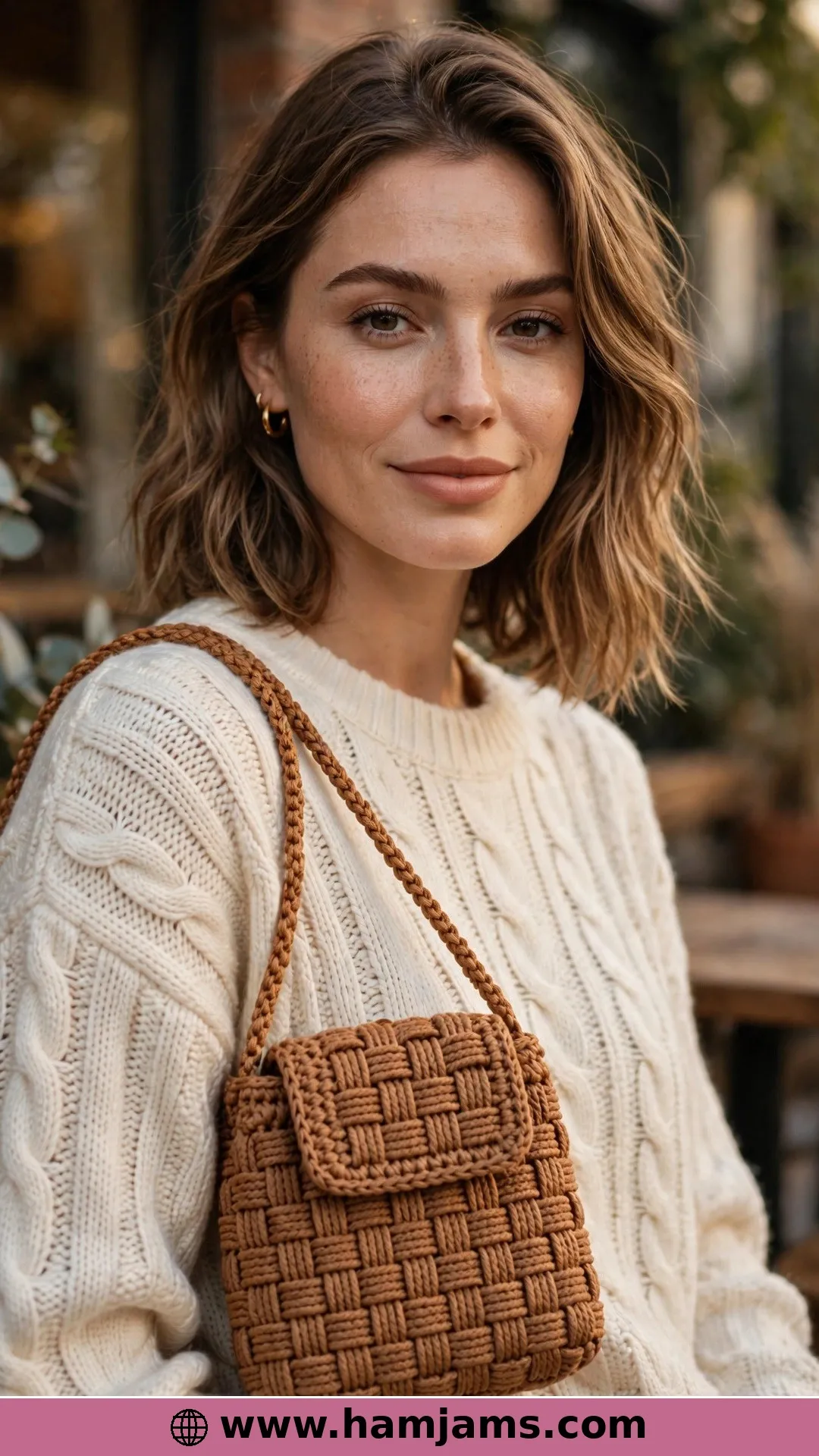 Basketweave Texture with a Clever Cord Strap