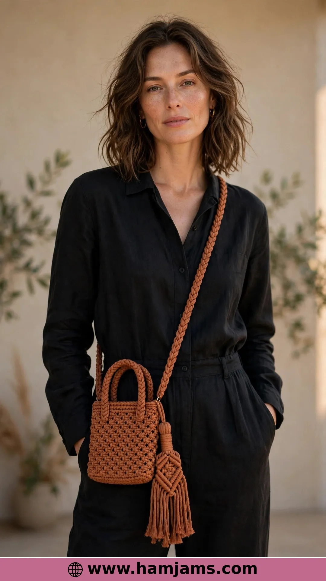 Braided Cord, Loop Handles and a Macramé Tassel