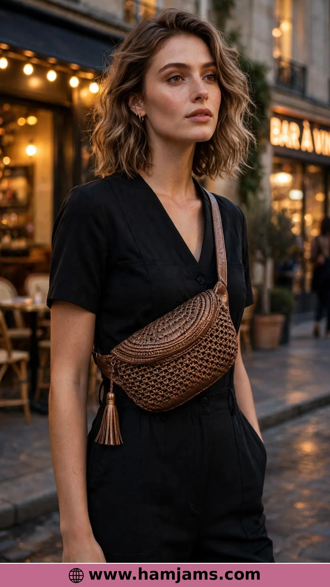 Faux-Leather Glam in Tunisian Stitch