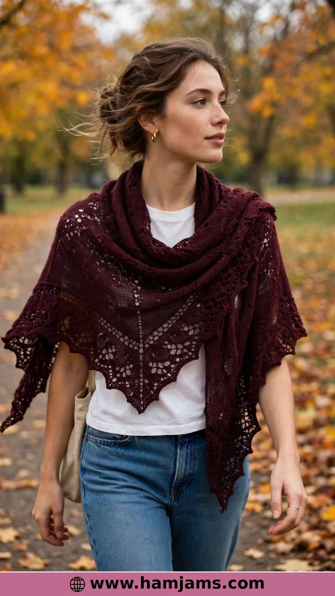 Corvus, the Crow's-Foot Shawl for Stitch Lovers