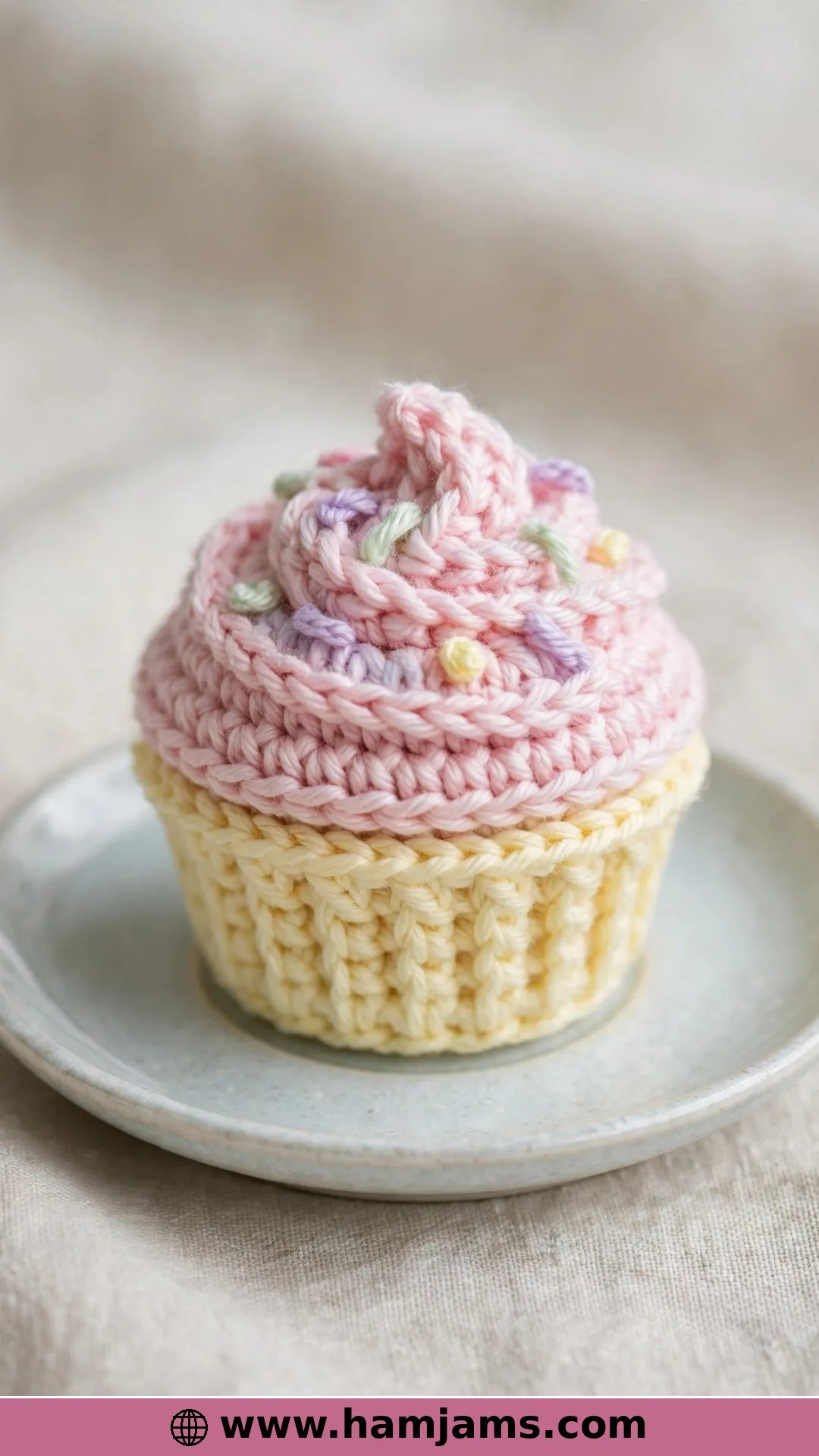 The Teeny No-Sew Mini Cupcake