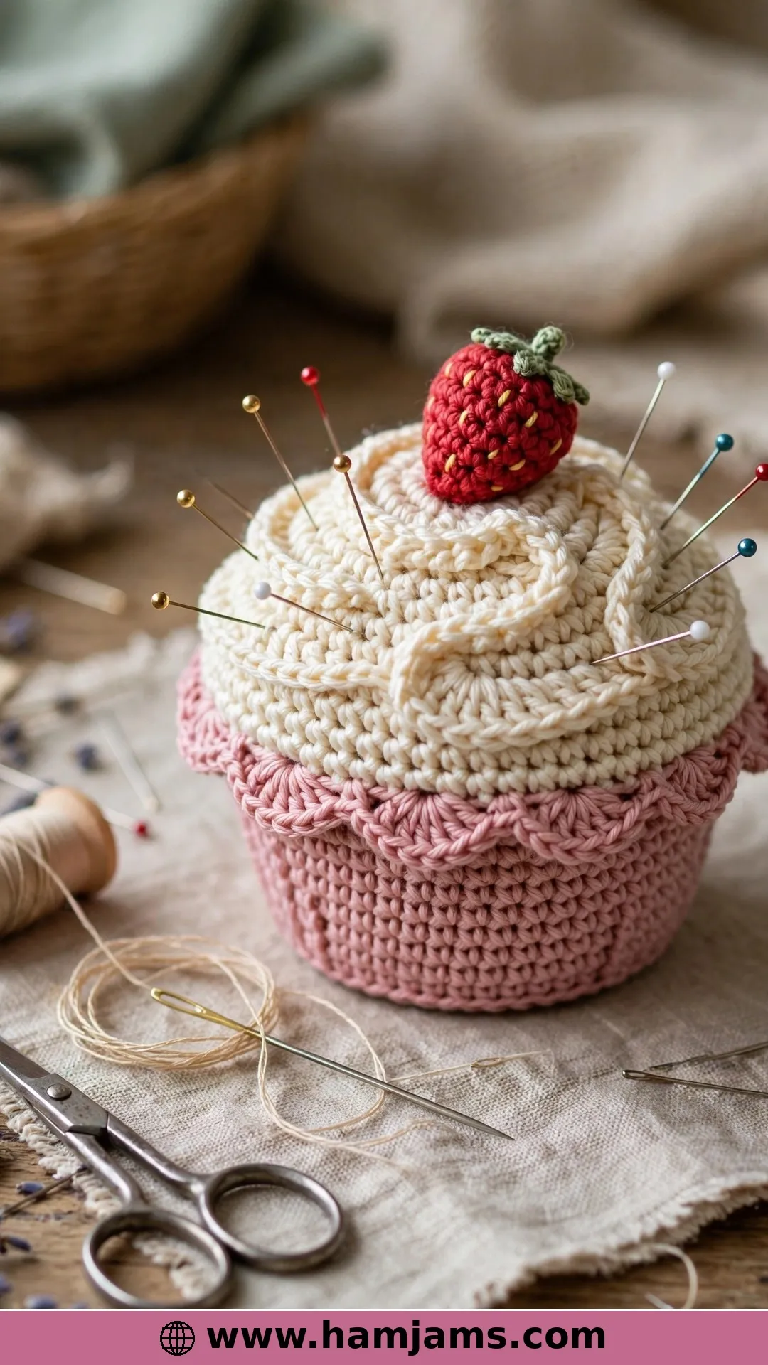 A Cupcake Pincushion for Your Sewing Table