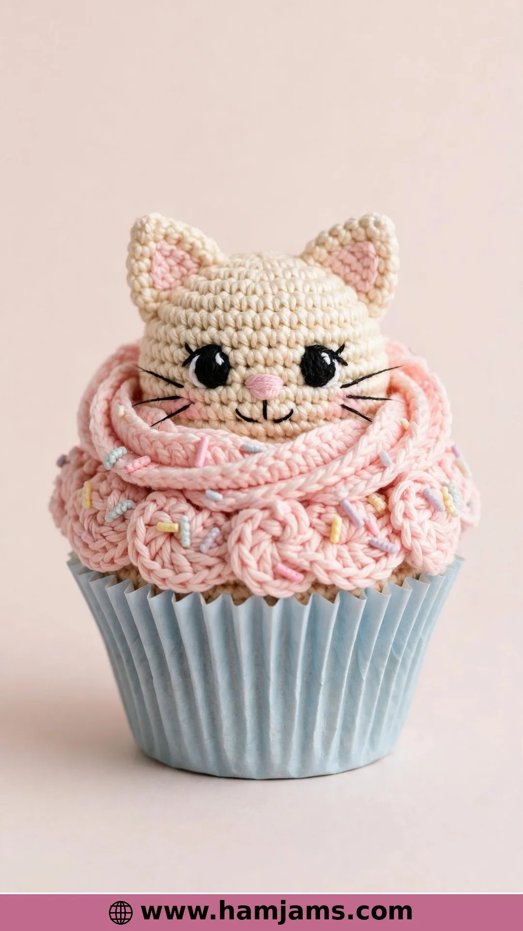 The Kitty Hiding in a Cupcake