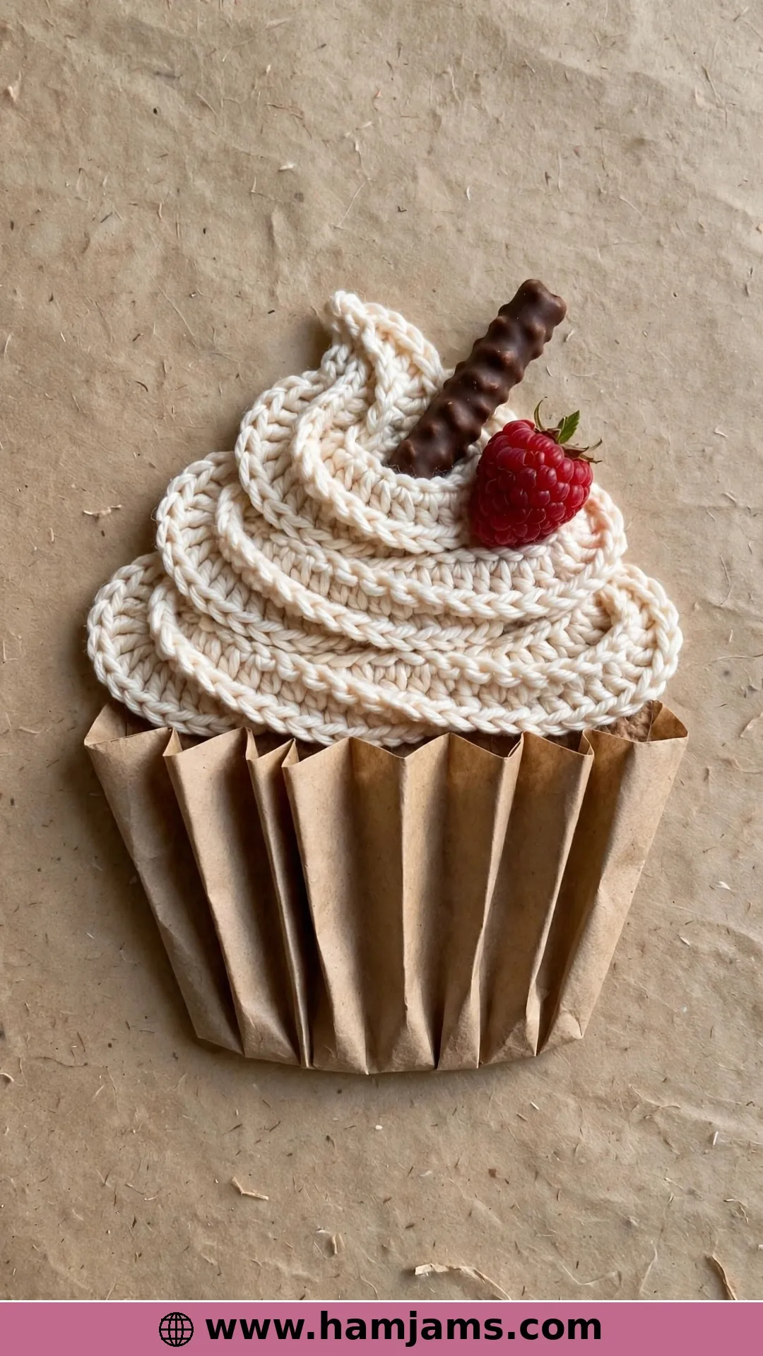 A Beautiful Flat Cupcake Appliqué