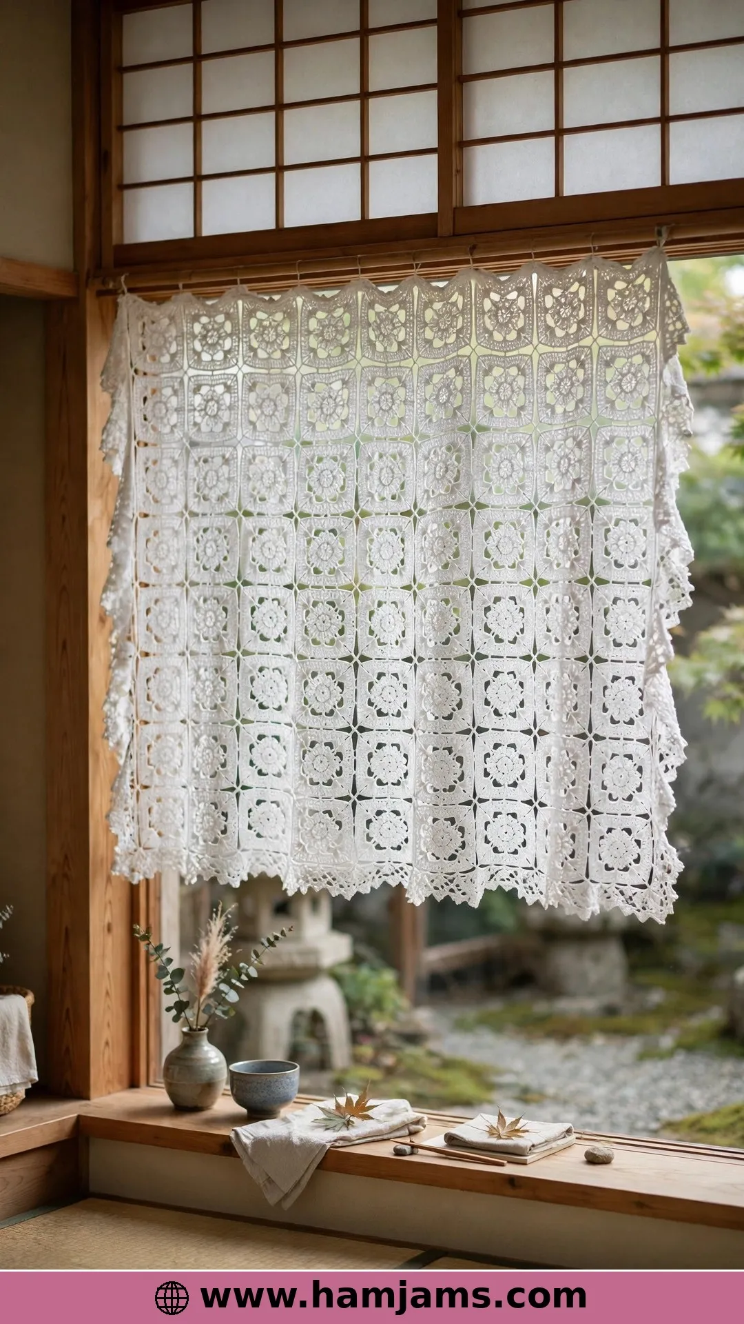 Japanese Motif Lace From Pierrot