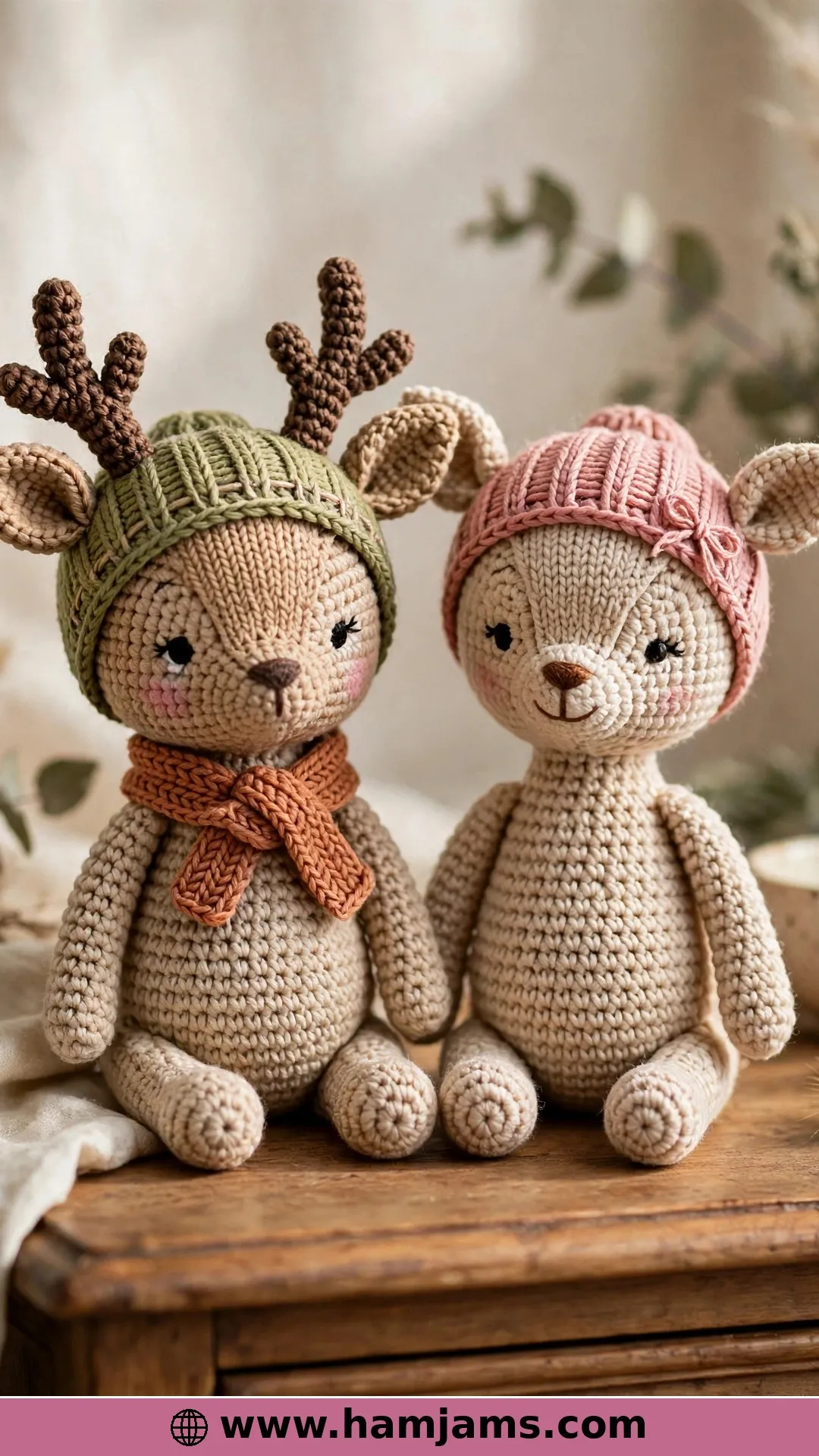 A Buck and Doe Doll Pair