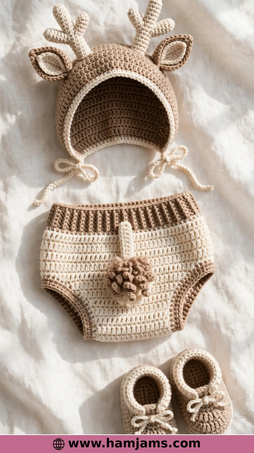 A White Tail Deer Baby Photo Outfit