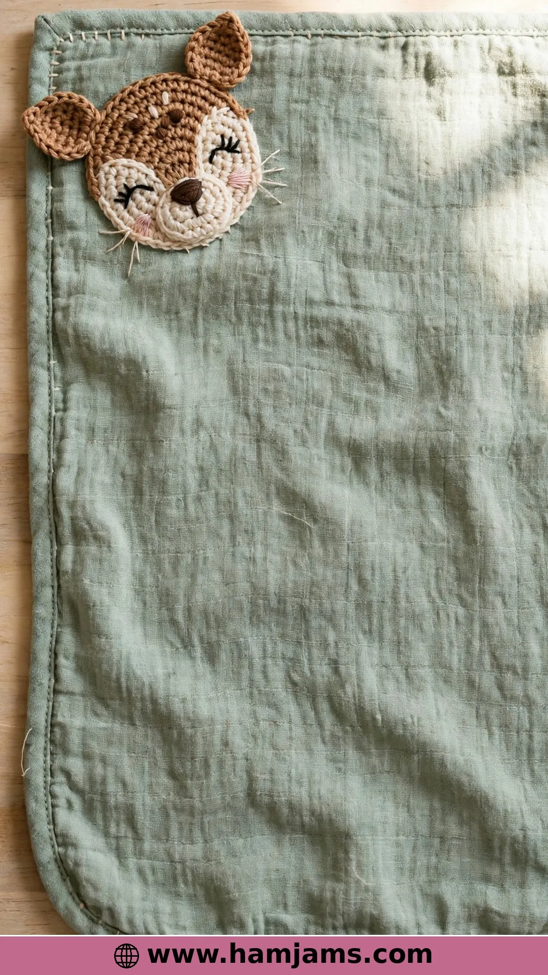A Gentle Fawn Face Appliqué