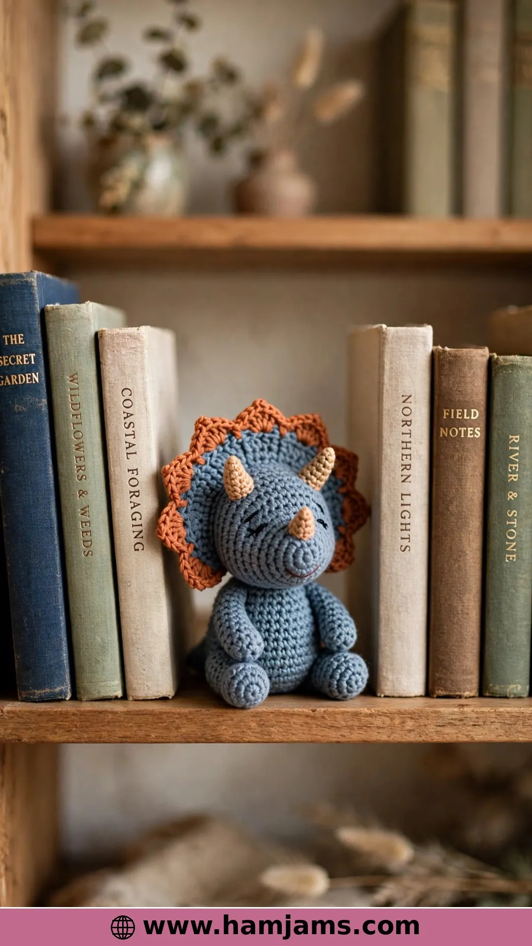 A Petite Blue Triceratops in Fine Cotton