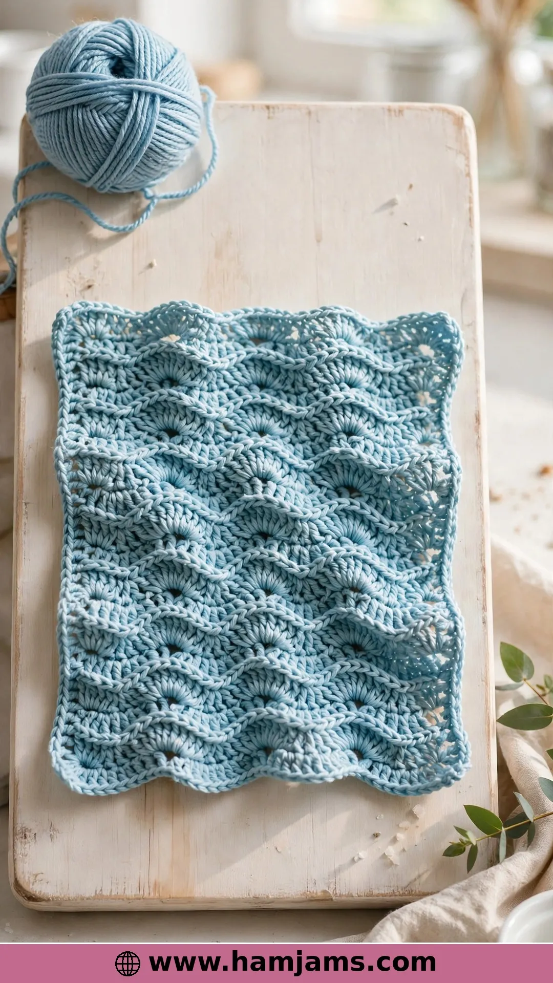 Simple Waves Dishcloth