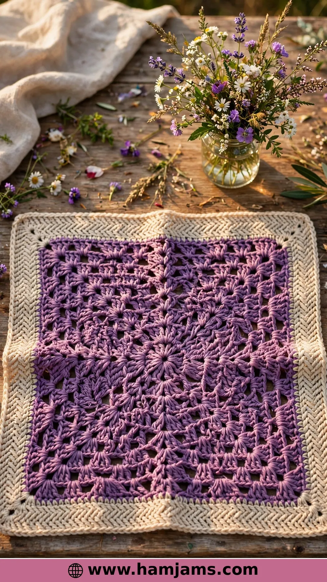 Wildflower Dishcloth