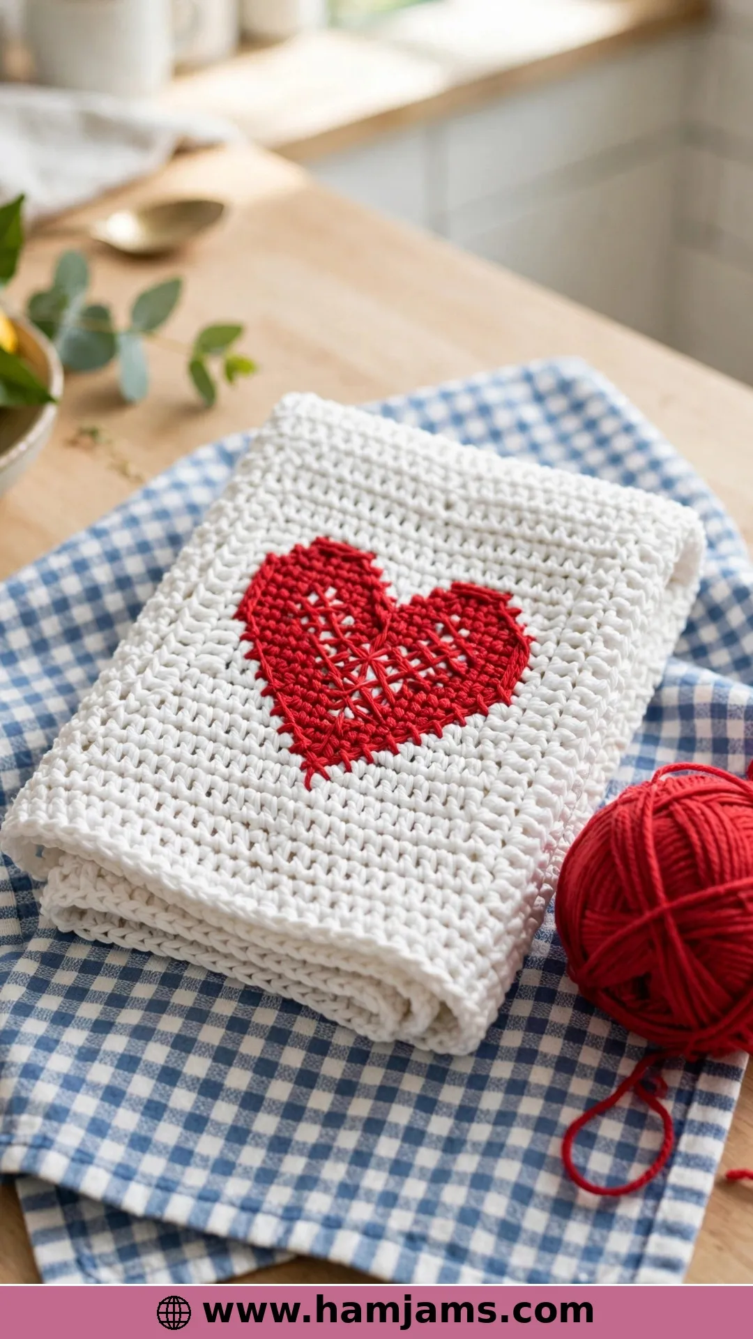 Heart Dishcloth