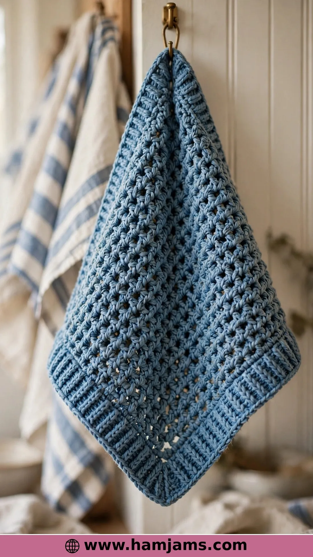 Beach Waves Dishcloth