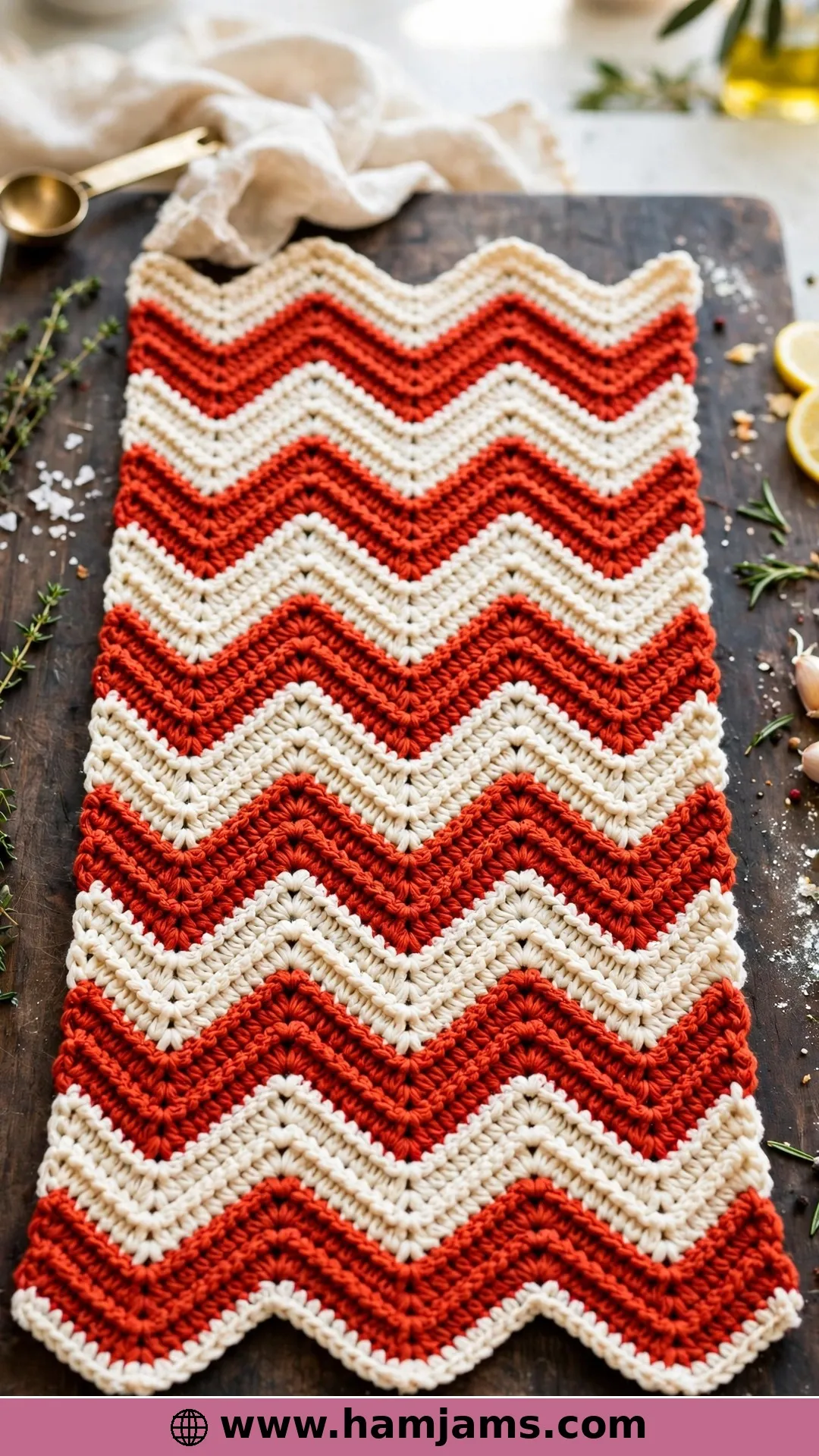 Bright Chevron Dishcloth