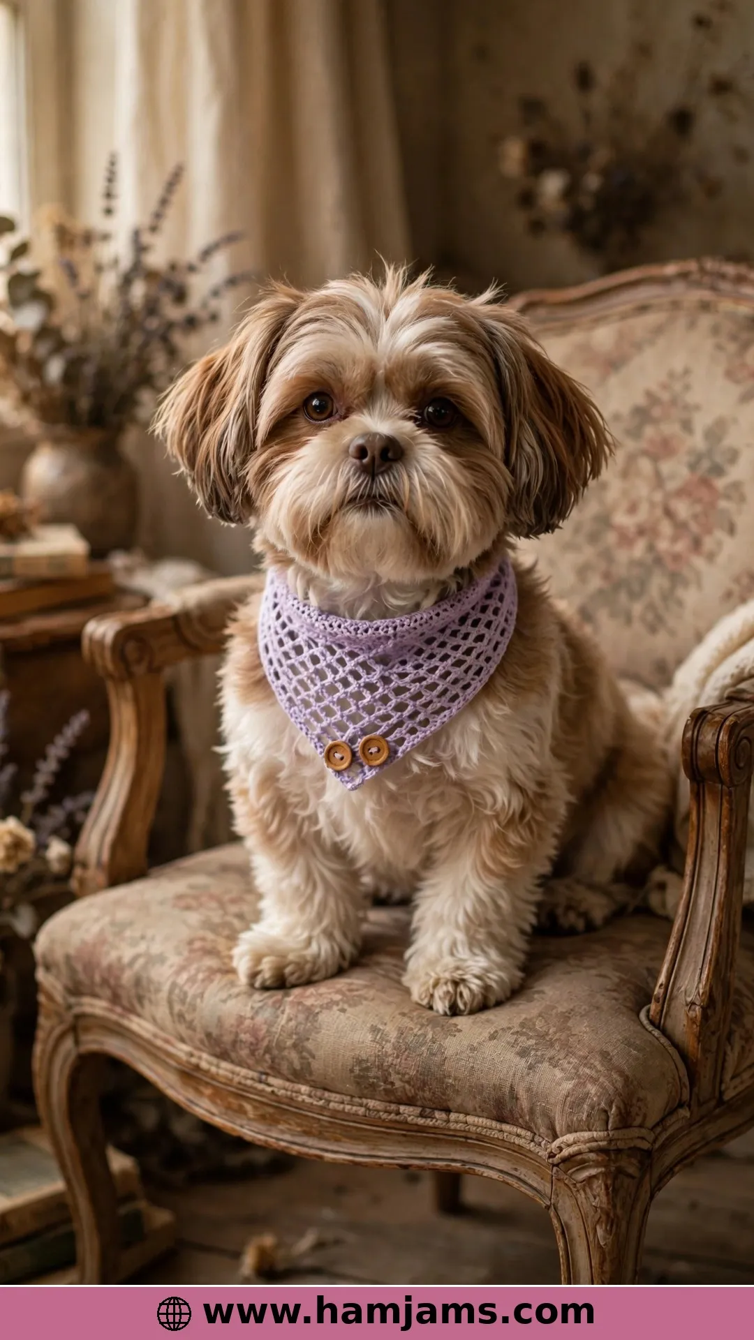 The Vintage Mesh Bandana With Buttons