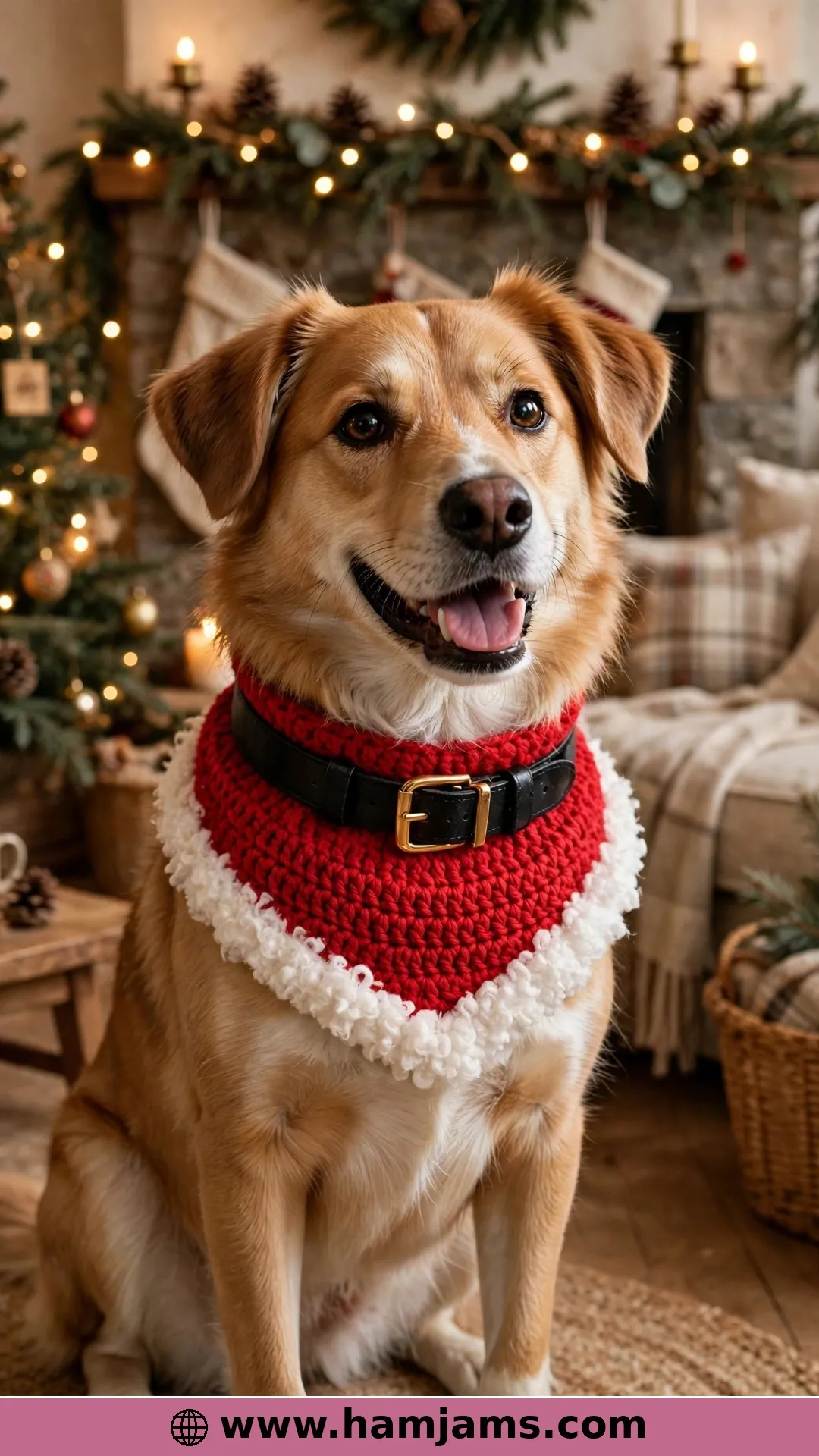 The Santa Bandana With a Belt Buckle